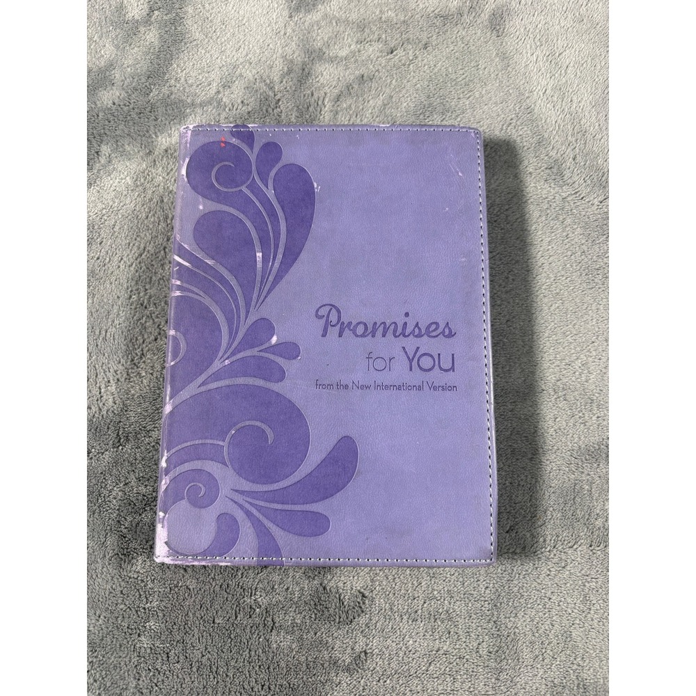 Zondervan NIV Promises For You Devotional Book OS Purple Italian Duo Tone Floral